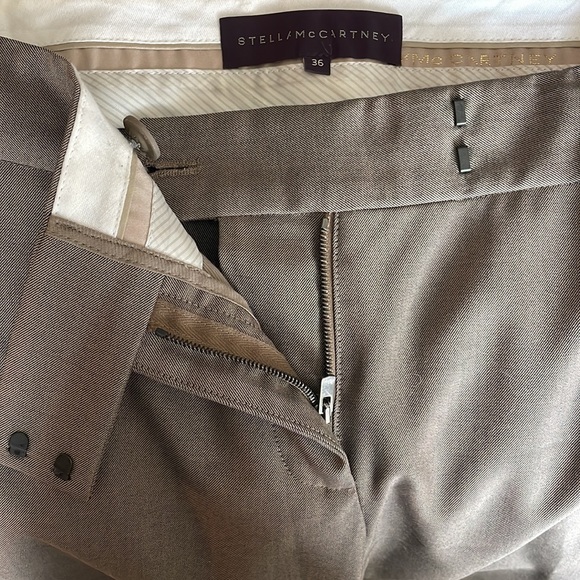 Stella McCartney Slight Wide Leg Brown Pant - Picture 5 of 5